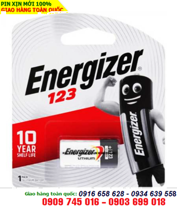 Energizer CR123A; Pin 3v Lithium Energizer CR123A, CR17345 chính hãng 